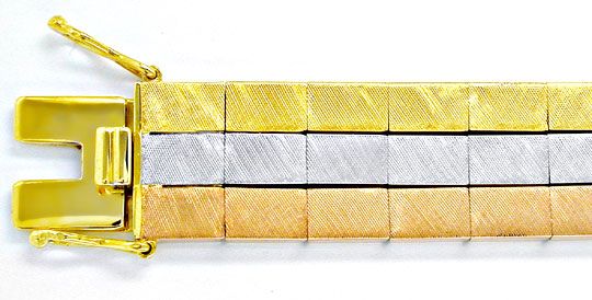 Foto 1 - Designer-Armband Gelbgold-Weißgold-Rotgold, K2846