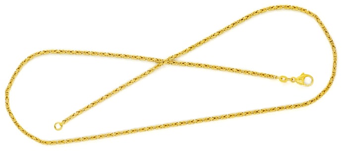 Foto 1 - Königskette Goldkette 52cm Länge in massiv 14K Gelbgold, K3277