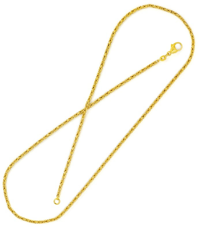 Foto 3 - Königskette Goldkette 52cm Länge in massiv 14K Gelbgold, K3277