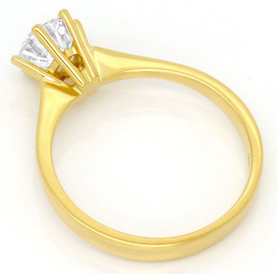 Foto 3 - Brillant-Diamant-Krappen-Ring 18K Gelbgold Einkaraeter, R2453