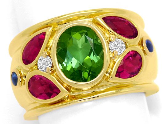 Foto 2 - Cartier Ring Nieva Green Tourmaline Brillanten Gelbgold, R5707