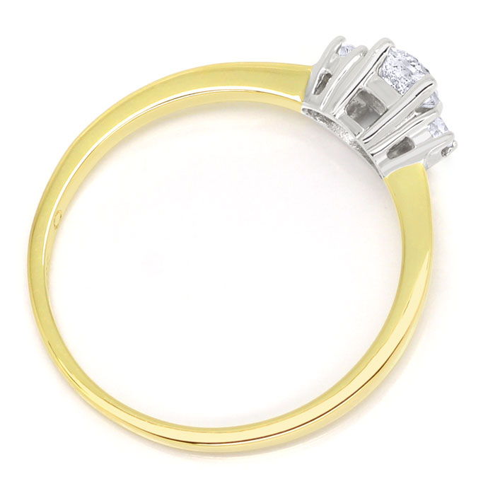 Foto 3 - Edler Ring 0,27ct Brillant-Solitär und 0,06ct Diamanten, R9563
