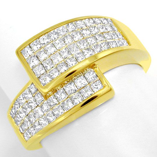 Foto 2 - Ring Princess Diamanten 1ct Invisible, Gold, S6121